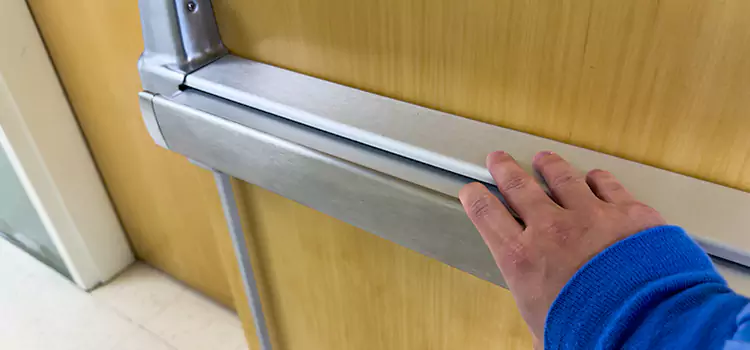 Installing a Push Bar on a Door Marquette